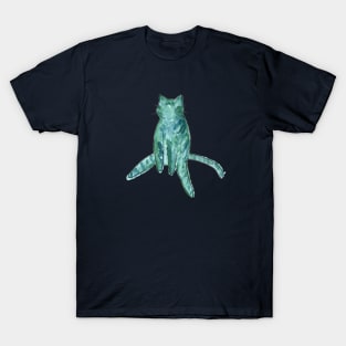 teal cat T-Shirt